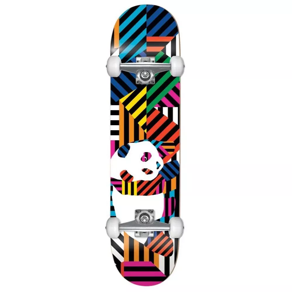 Enjoi Panda Stripes Resin Soft Wheels Multi 7.75 - Skateboard Complete