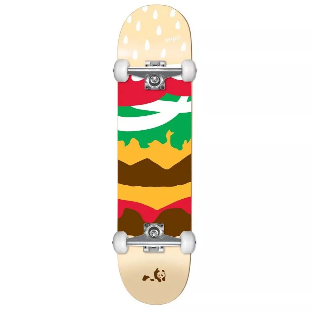 Enjoi Youth Burger Time Multi 7.375 - Skateboard Complete