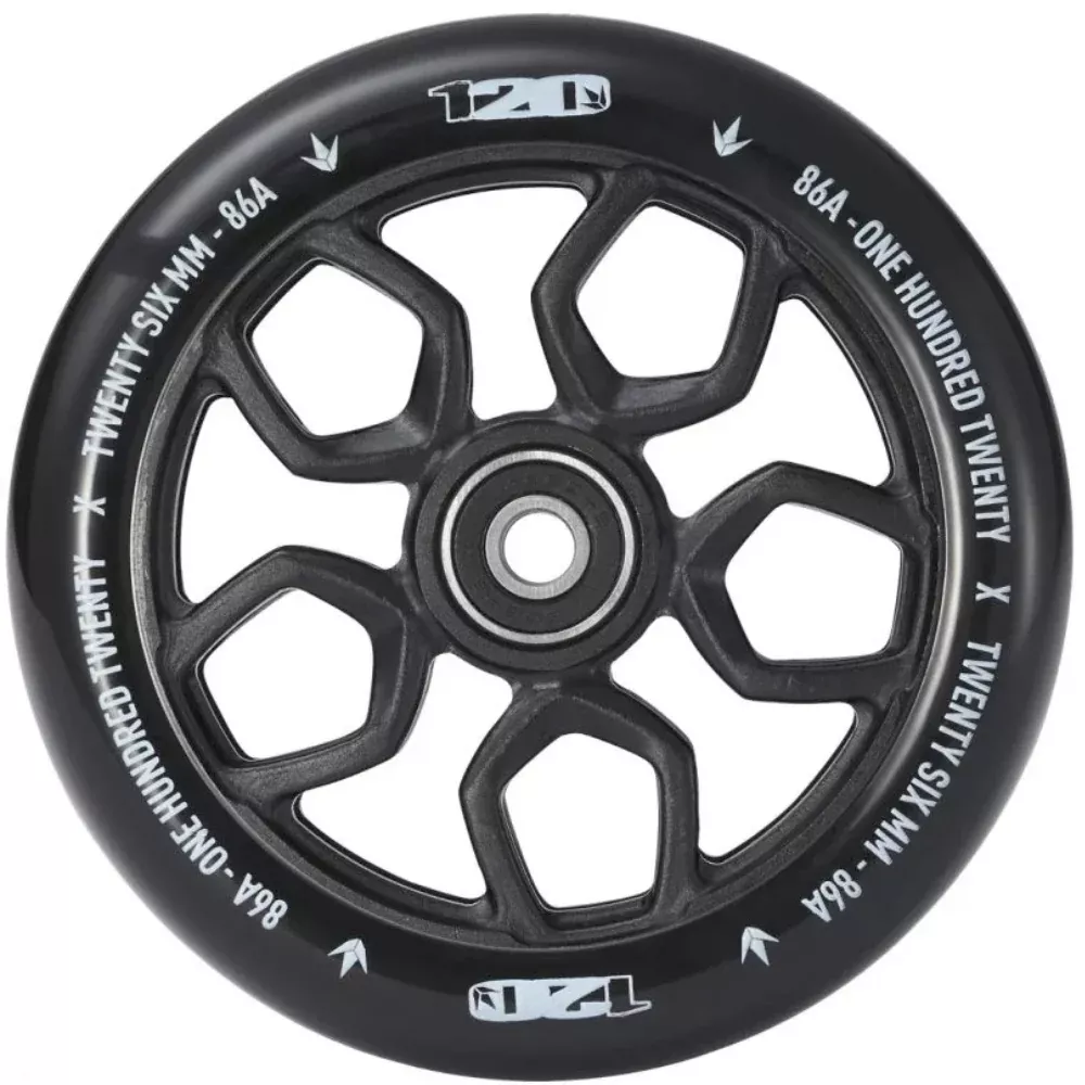Envy 120mm Lambo Black (PAIR) - Scooter Wheels
