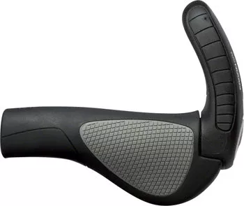 Ergon GP3 EVO Grips - Black/Gray, Lock-On, Large