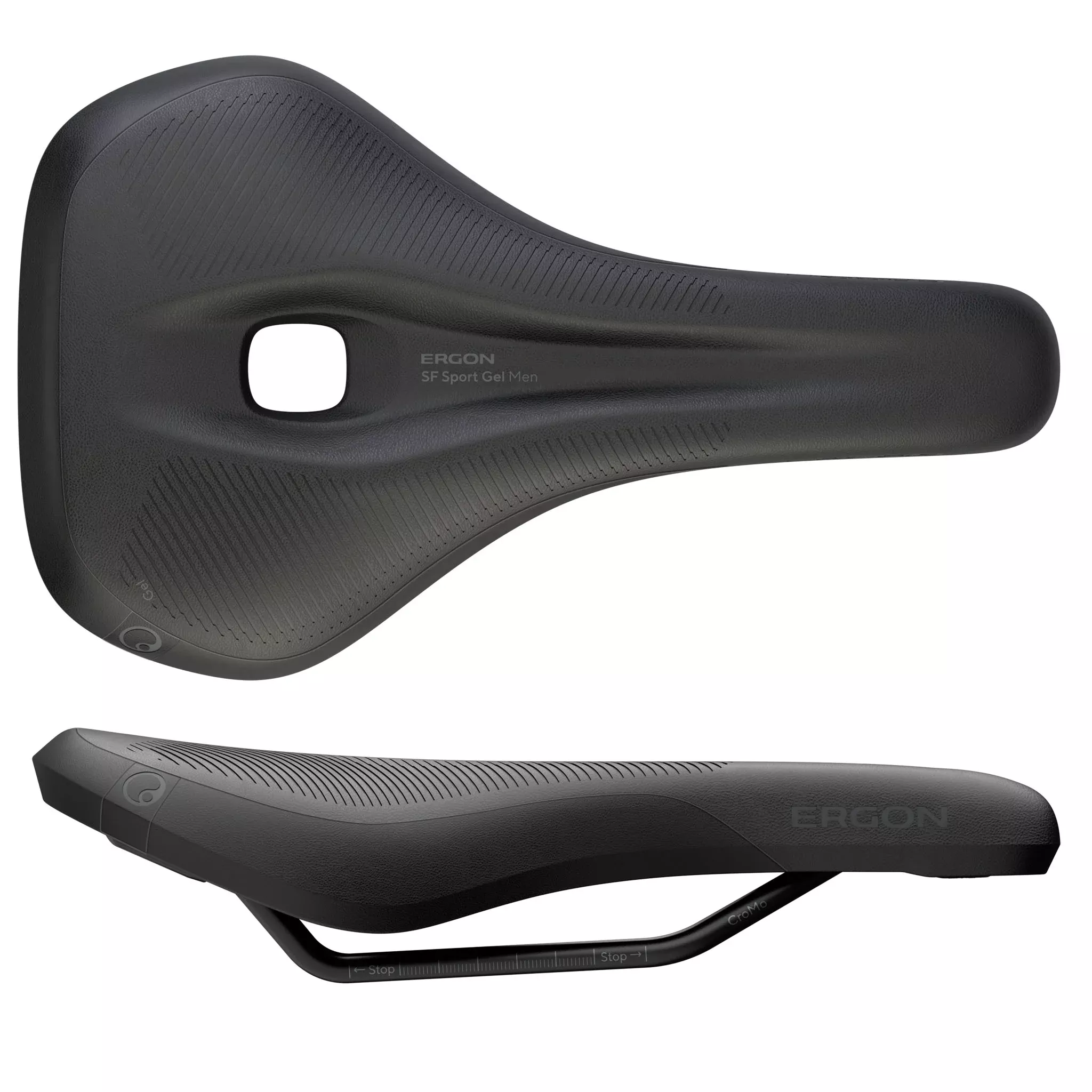 Ergon SF Sport Gel Saddle - Chromoly Black Men's Medium/Large