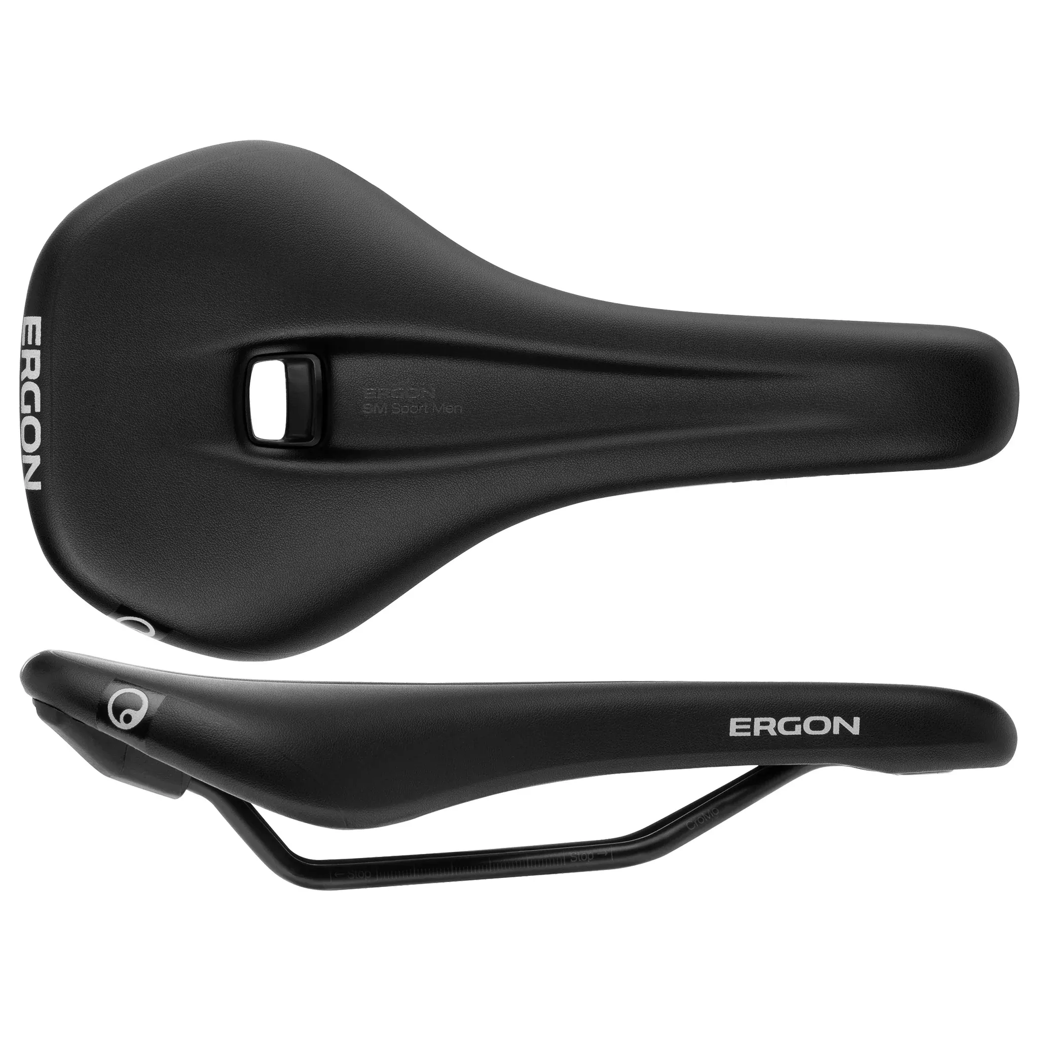 Ergon SM Saddle - Chromoly, Black, Women's, Medium/Large