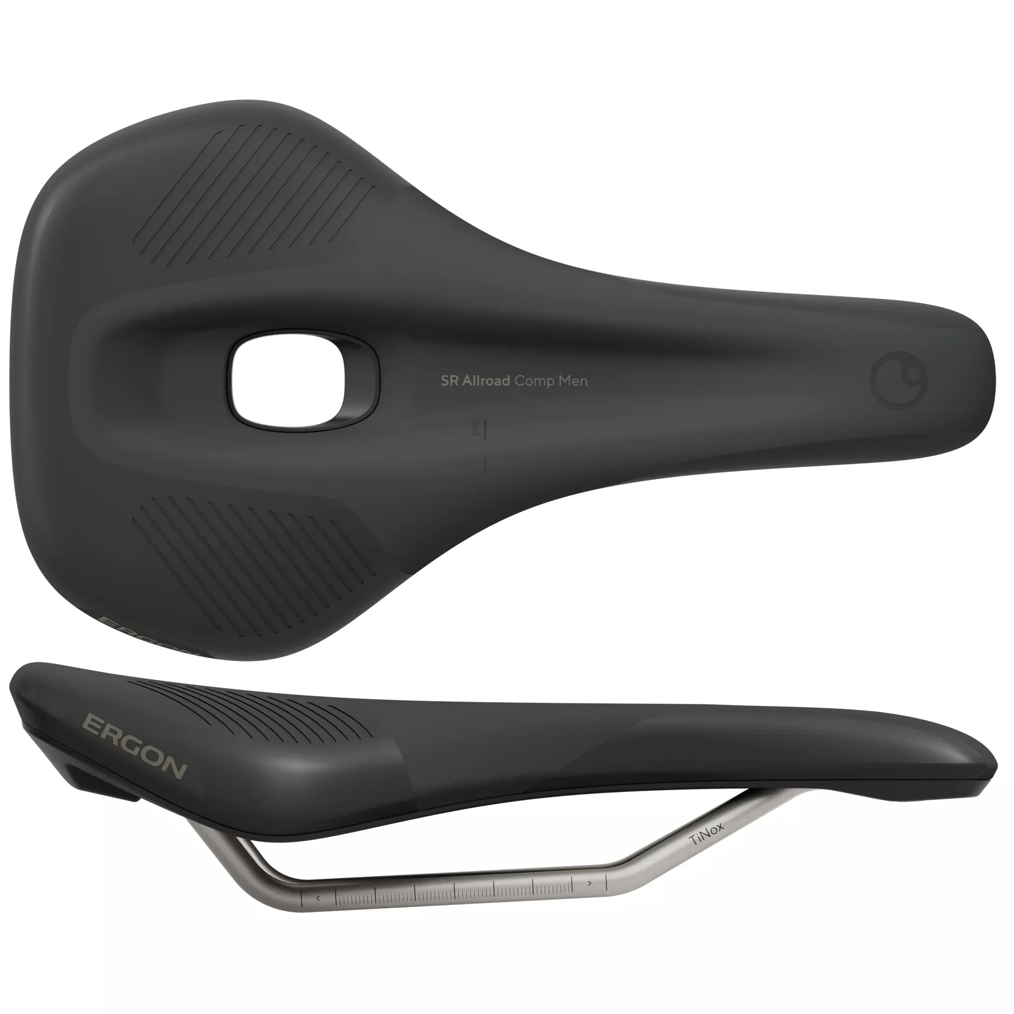 Ergon SR Allroad Comp Saddle - TiNox SL Black Men's Medium/Large