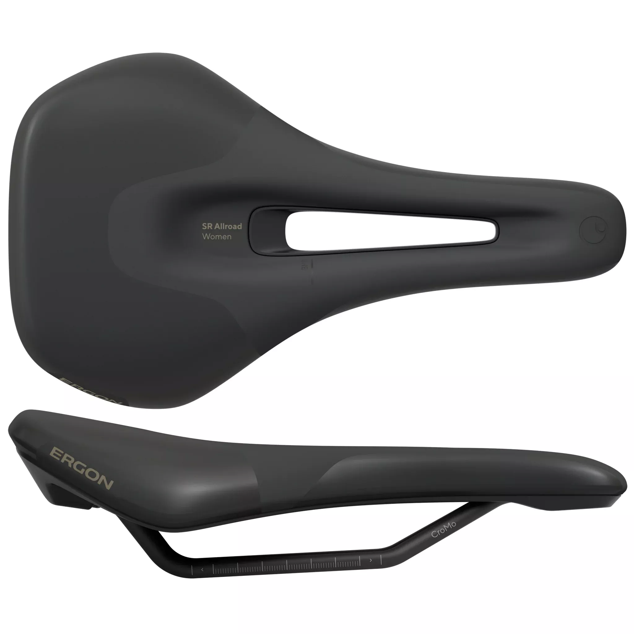 Ergon SR Allroad Saddle - Chromoly Black Women's Medium/Large