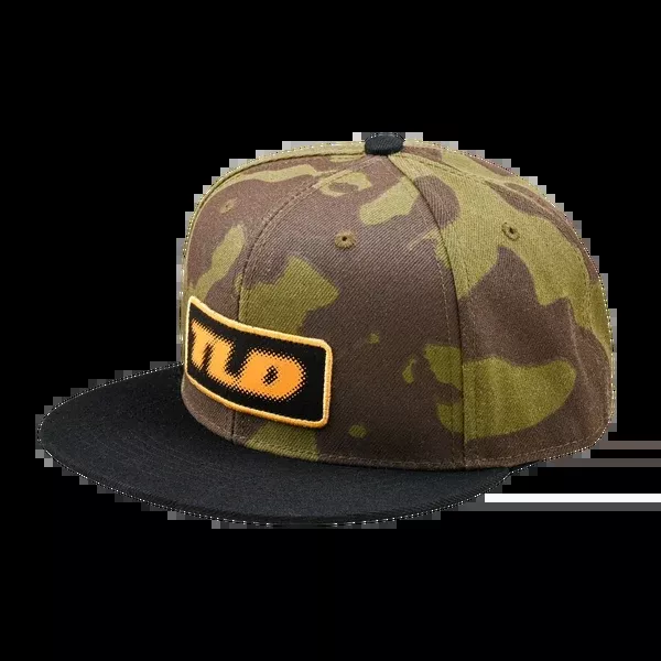 Flat Bill Snapback Fade Out Olive Camo