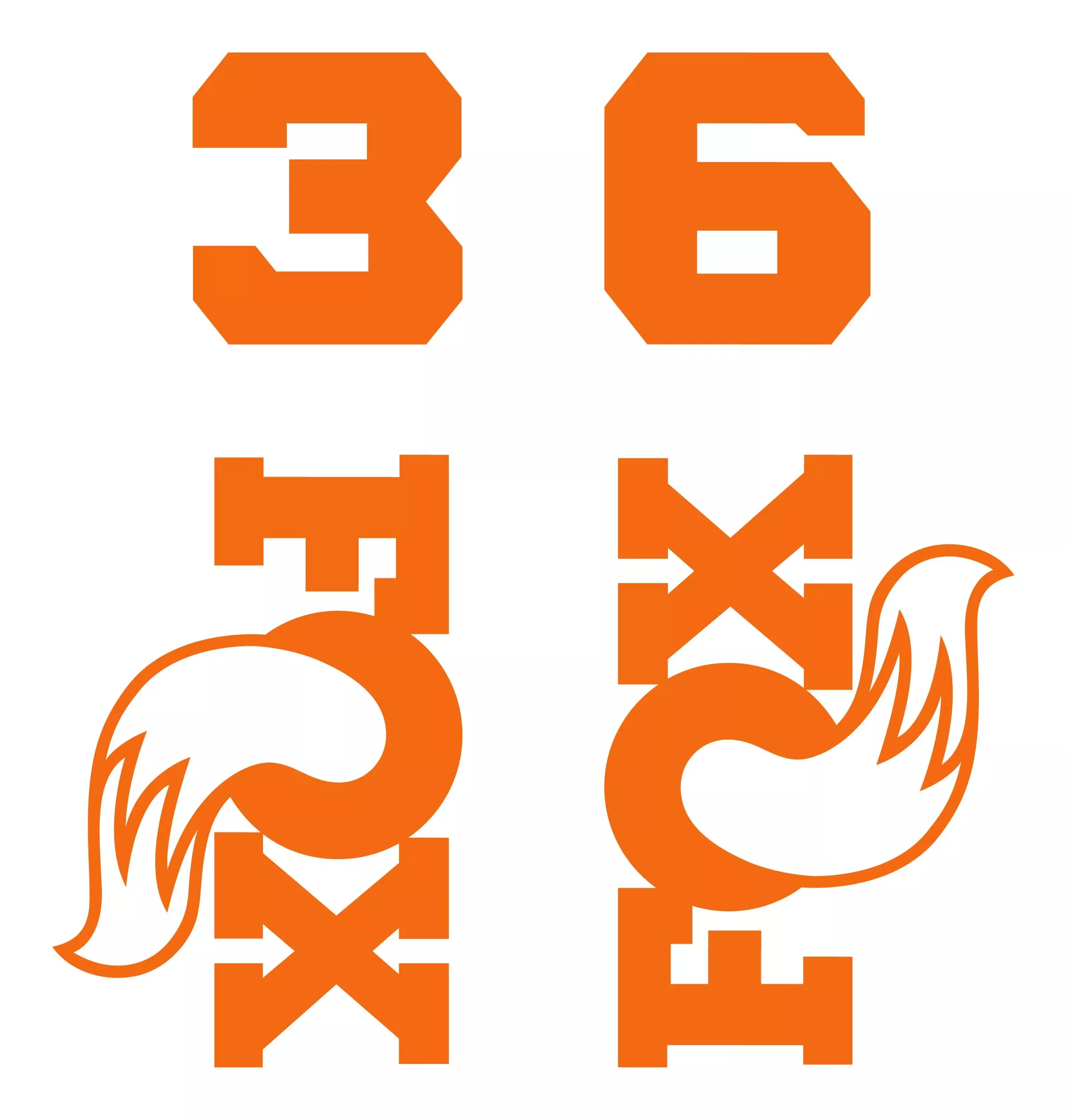 Fox 36 Die Cut Decal Kit - MY2026