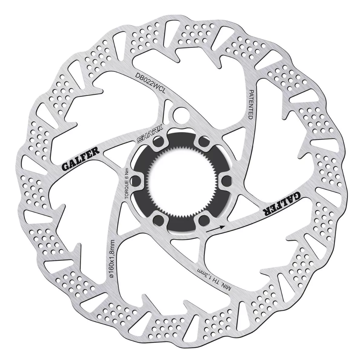 Galfer Disc Shark Center-Lock System 160X1.8MM