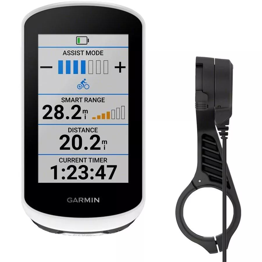 Garmin Edge Explore 2 Bike Computer Power Mount Bundle - GPS Wireless Black