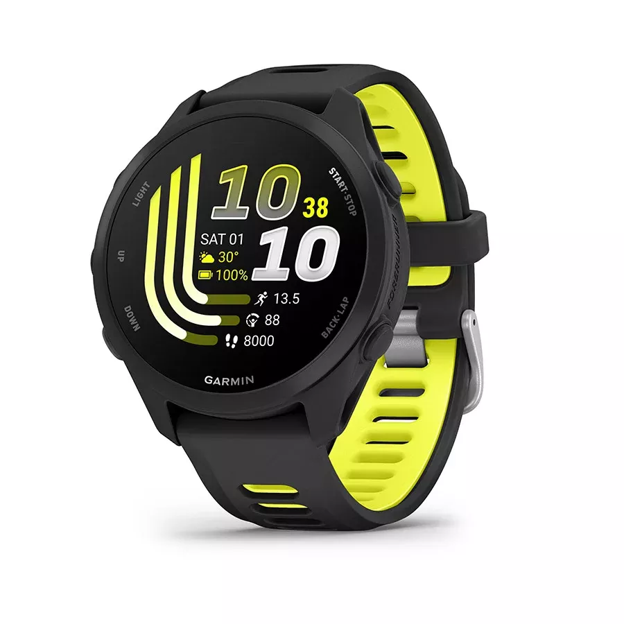 Garmin Forerunner 170 Watch Watch Color: Black Wristband: Black/Amp Yellow - Silicone