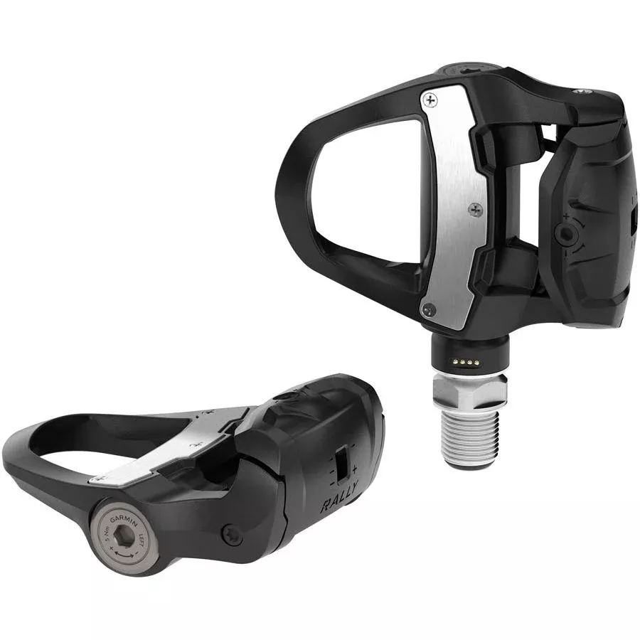 Garmin Rally RK210 Power Meter Pedals - Single Sided Clipless Composite 9/16" BLK Pair Dual-Sensing LOOK KEO