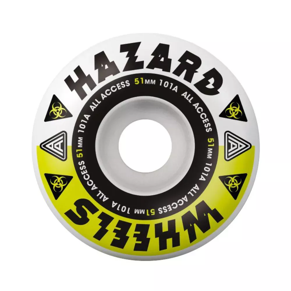 Hazard Melt Down Classic Radial White 101A - Skateboard Wheels