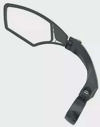 HD-GLASS LENS NYLON CLAMP-ON MIRROR BLACK