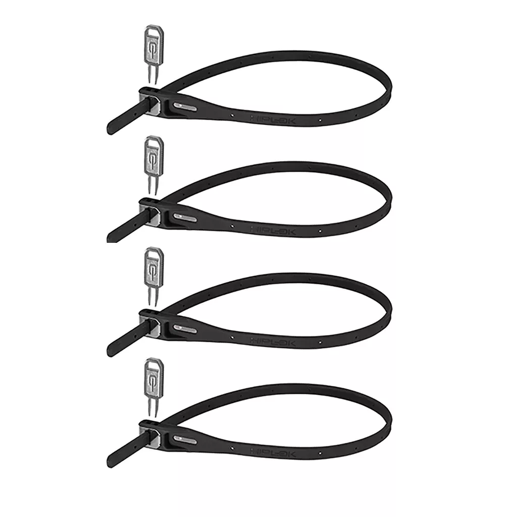 Hiplok Z Lok 4 Count Zip Key Lock Black