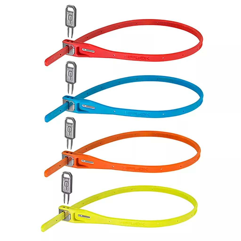 Hiplok Z Lok 4 Count Zip Key Lock Multi-Color