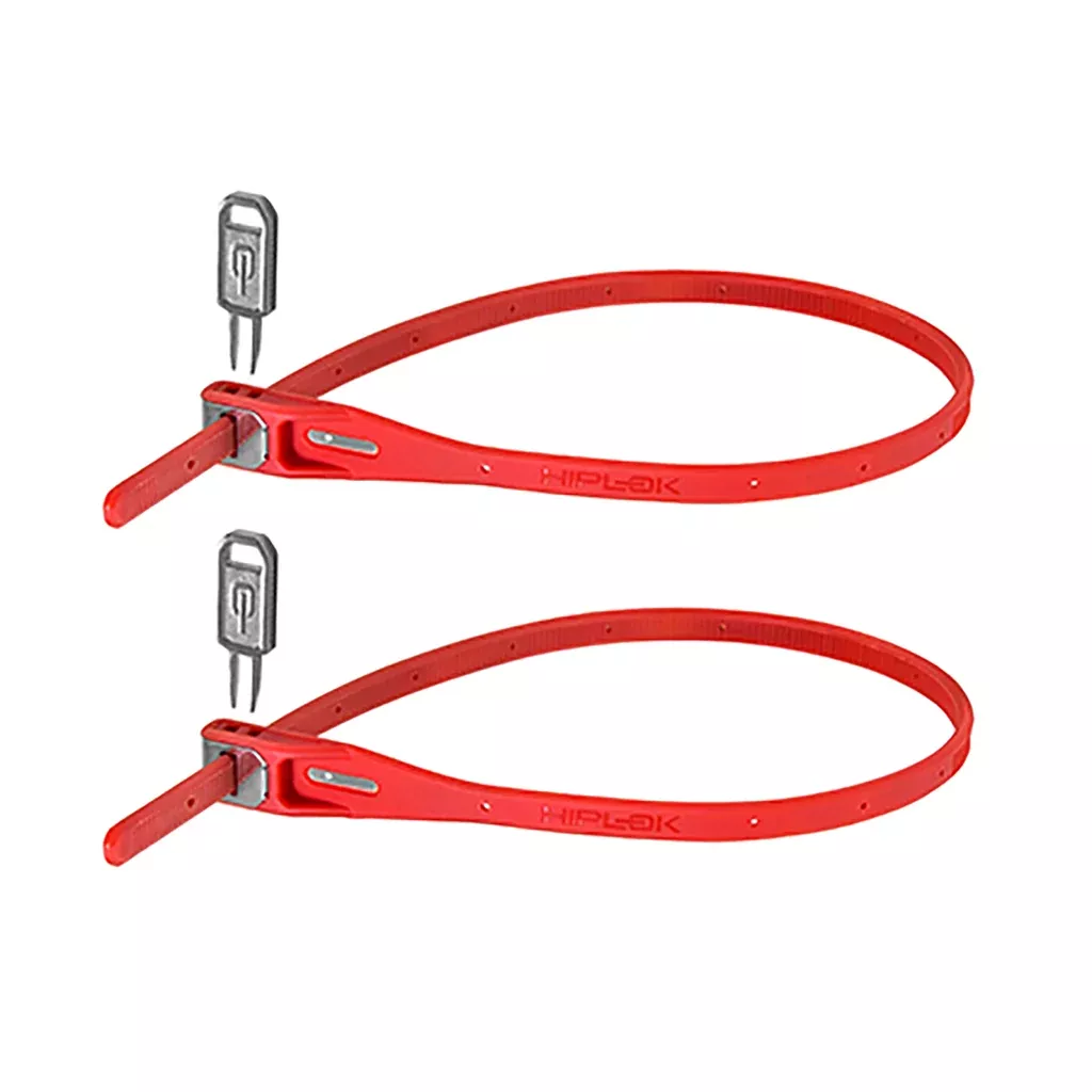 Hiplok Z Lok Twin Count Zip Key Lock Red