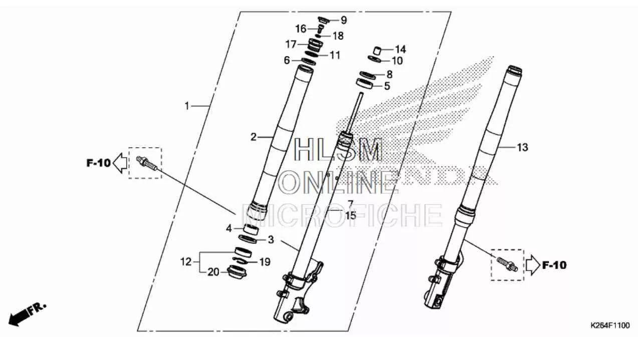 Honda Front Suspension Parts Grom 2014-2015