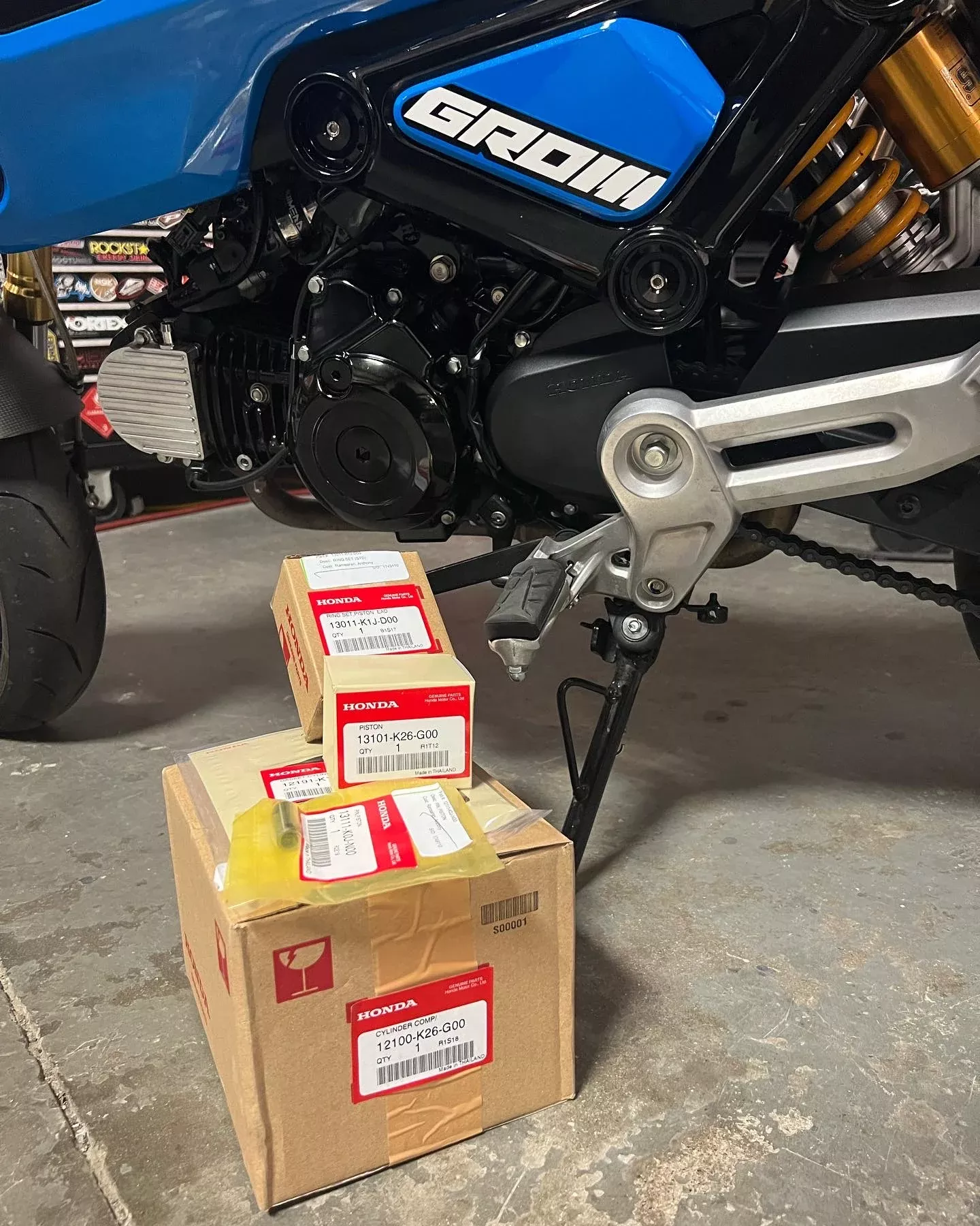 Honda Grom Top End Rebuild Kit (2022+) – OEM & High Compression Piston Options