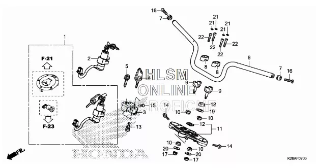 Honda Key Set Grom 2017-2020