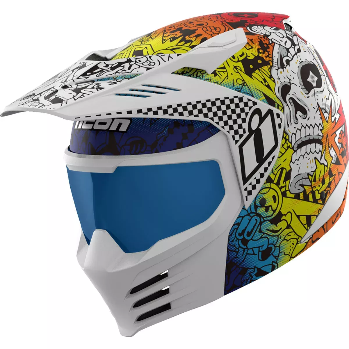 Icon Elsinore Doodle 3 Helmet CLOSEOUT