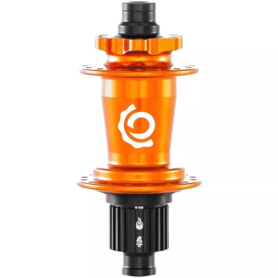 Industry Nine Hydra Classic Rear Hub - 12 x 148mm 6-Bolt Micro Spline Orange 32H