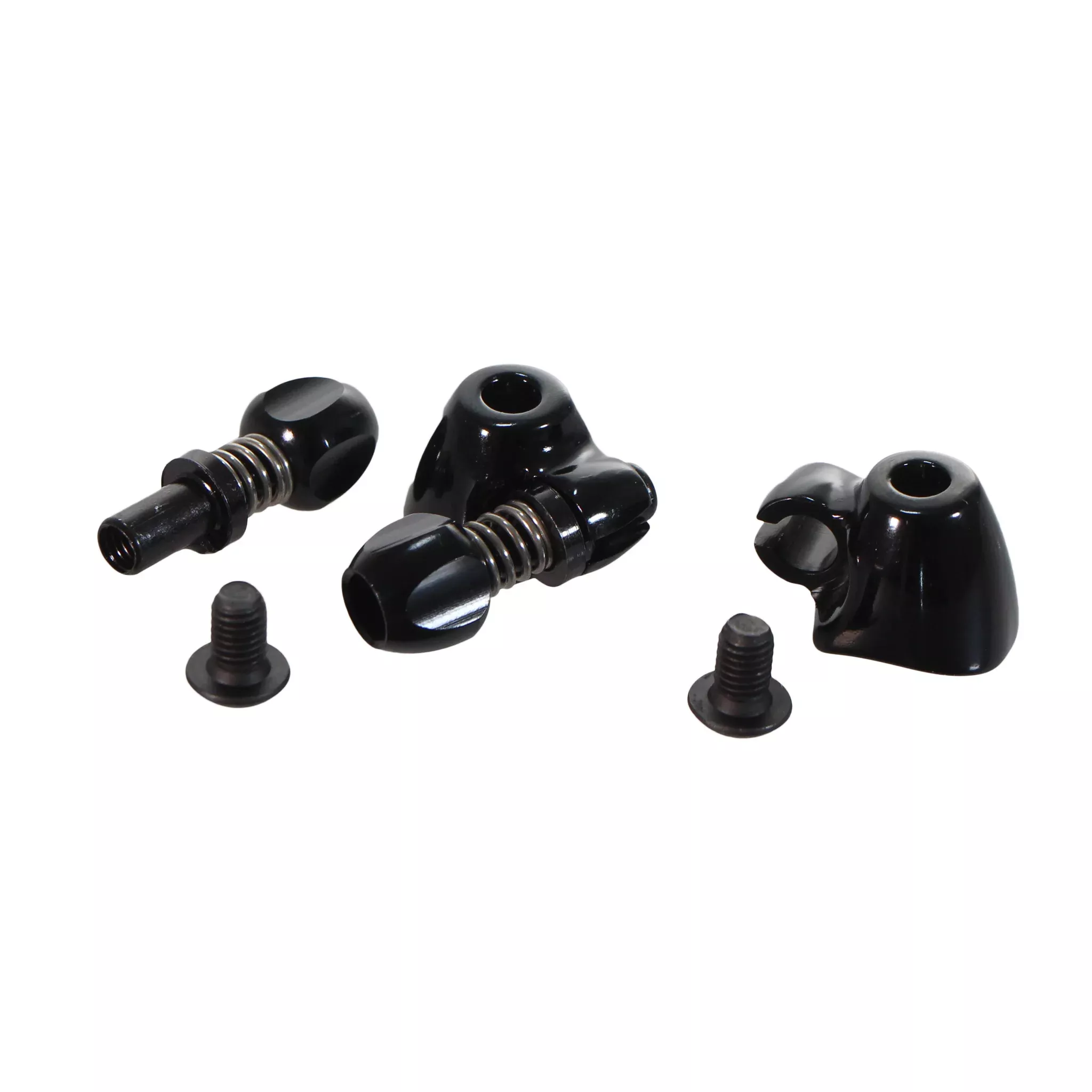 Interloc Racing Design QR Cable Stop Adjusters Pair - Black