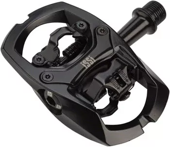 iSSi Trail II Pedals - Dual Sided Clipless with Platform, Aluminum, 9/16", +6mm Spindle