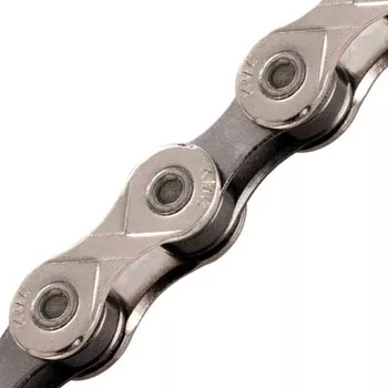 KMC X10 Chain - 10-Speed, 116 Links, Silver/Black, Bulk, Sold Individually