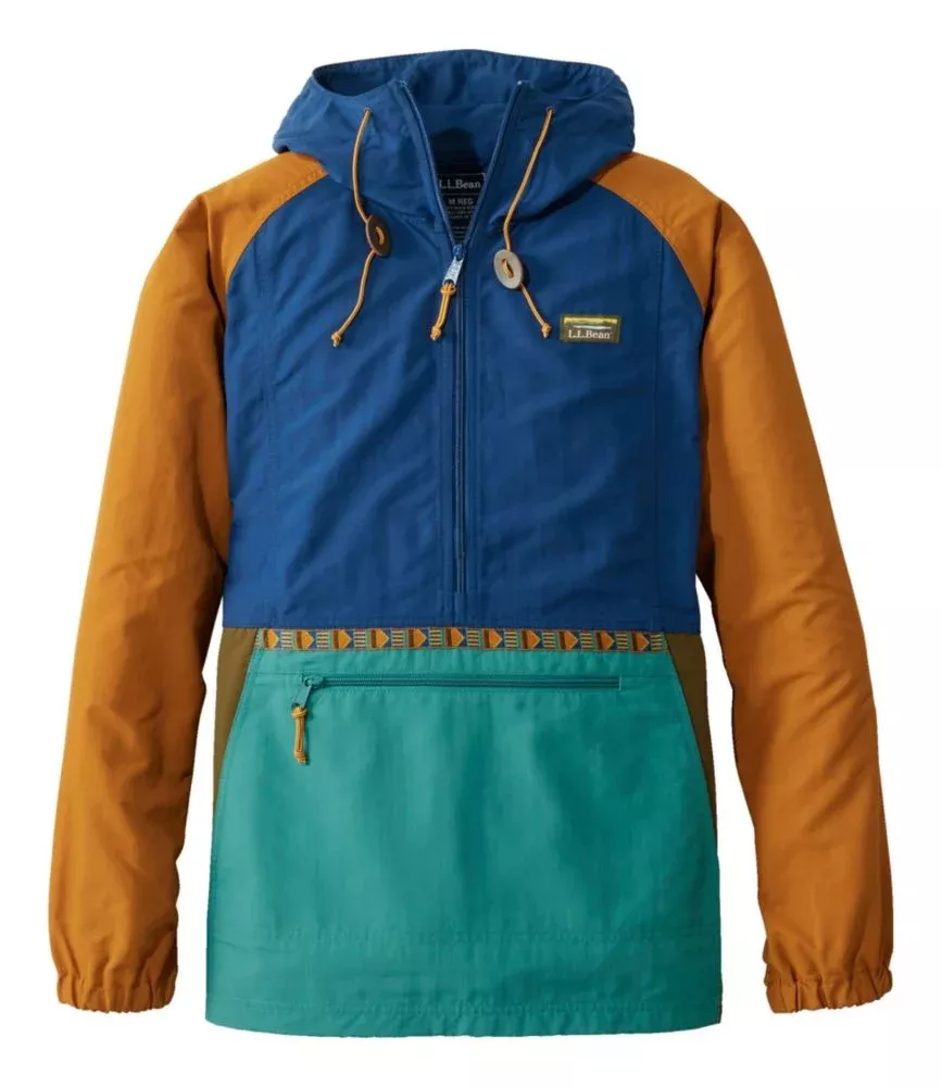 L.L. Bean Men's Mountain Classic Anorak Multi Color Regular