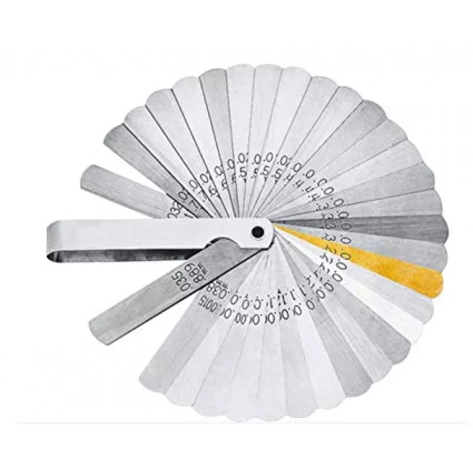 Lang Tools 32-Piece Feeler Gauge Set - Precision Measuring Tool for Motorcycles