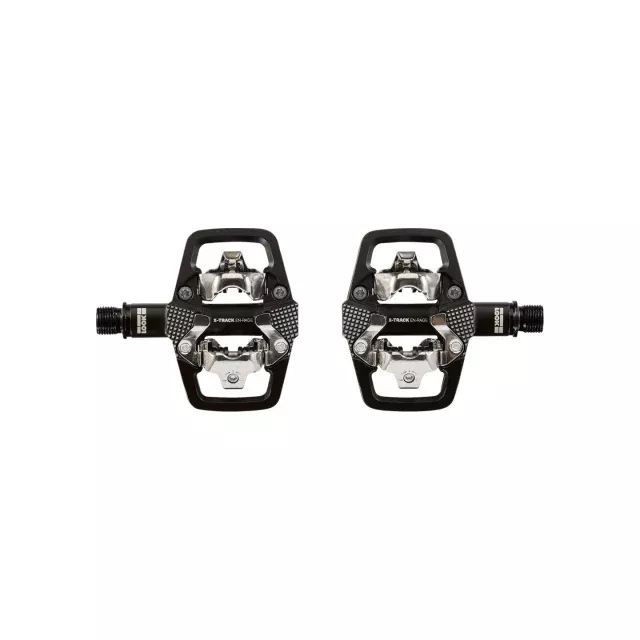 LOOK X-TRACK EN-RAGE Pedals - Dual Sided Clipless with Platform, Chromoly, 9/16", Black