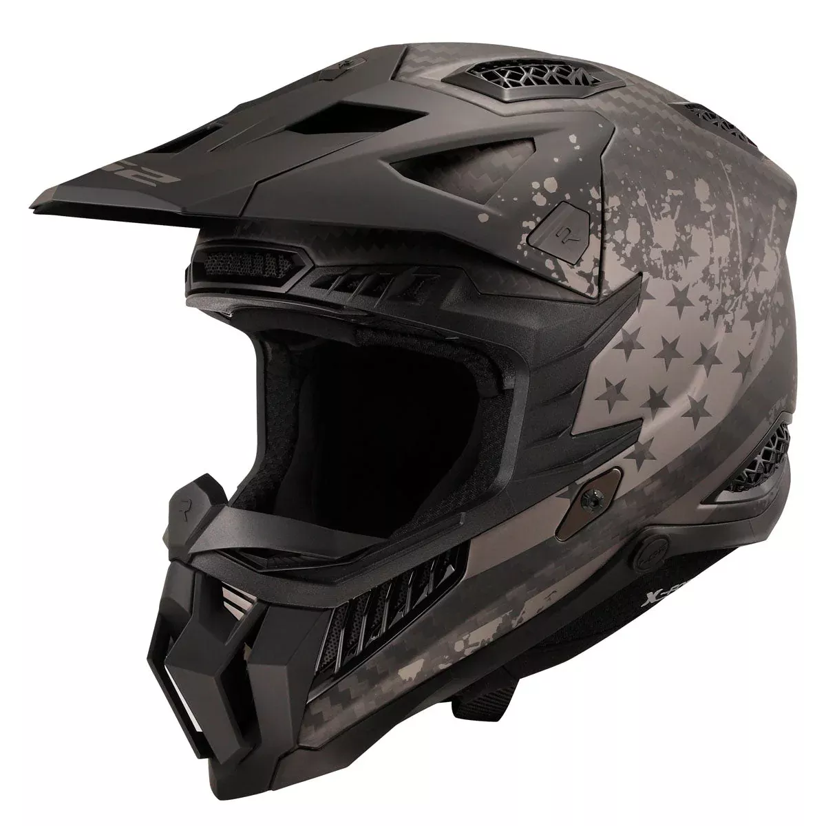 LS2 X Force Carbon Black Flag Helmet