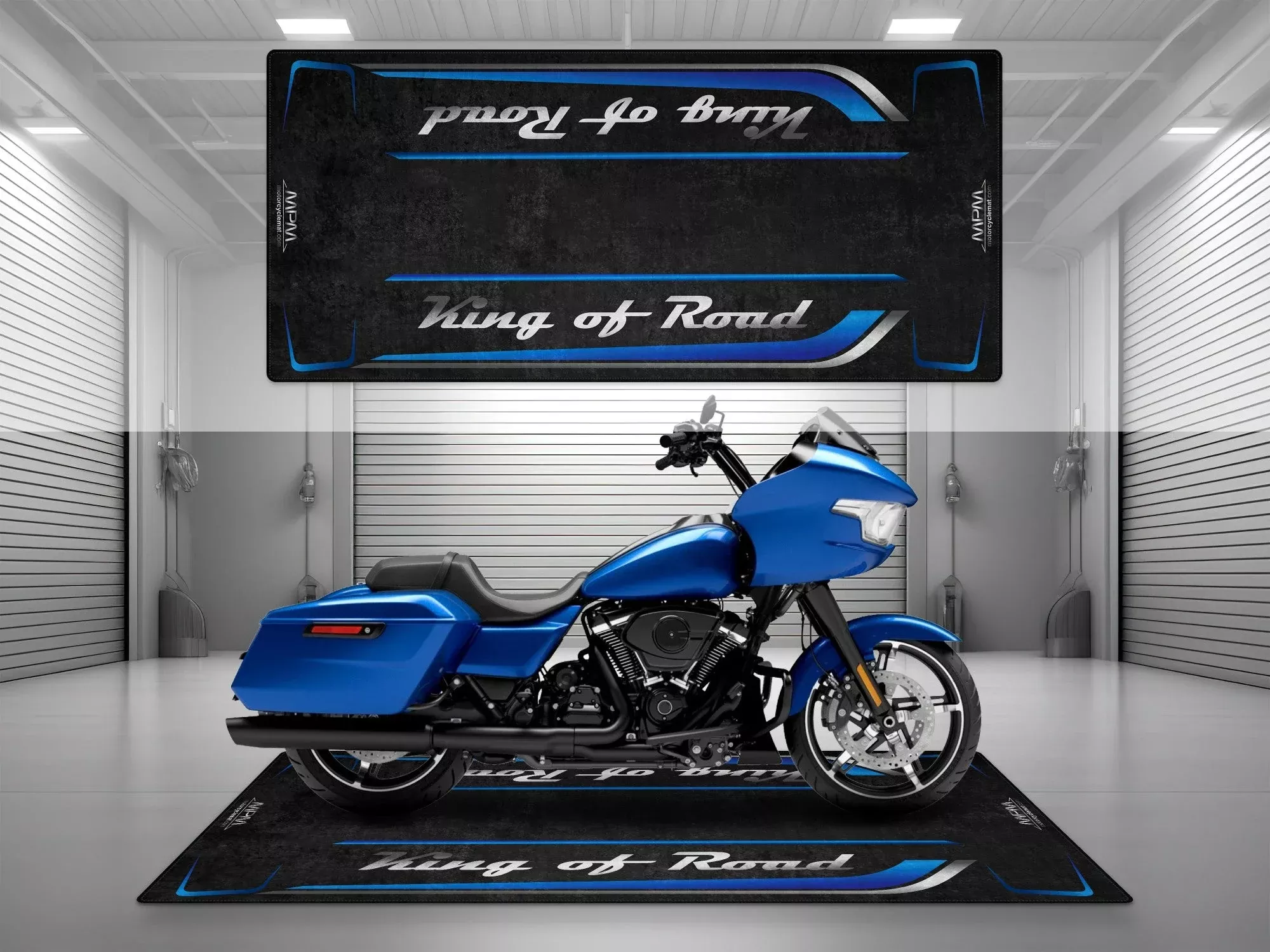 MPM Motorcycle Mat for Cruiser Motorcycle "King of Road" - MM7342