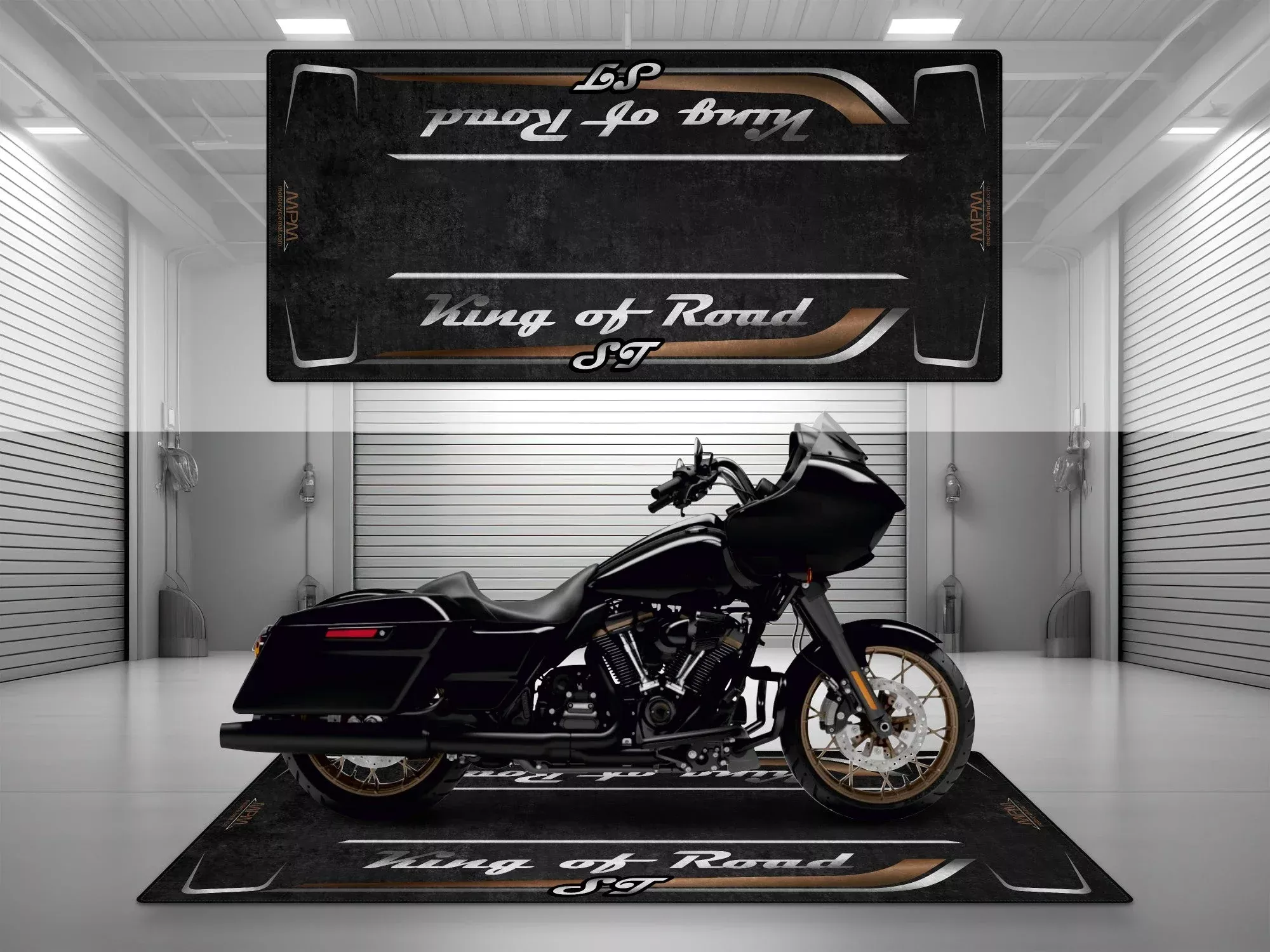 MPM Motorcycle Mat for Cruiser Motorcycle "King of Road ST" - MM7347