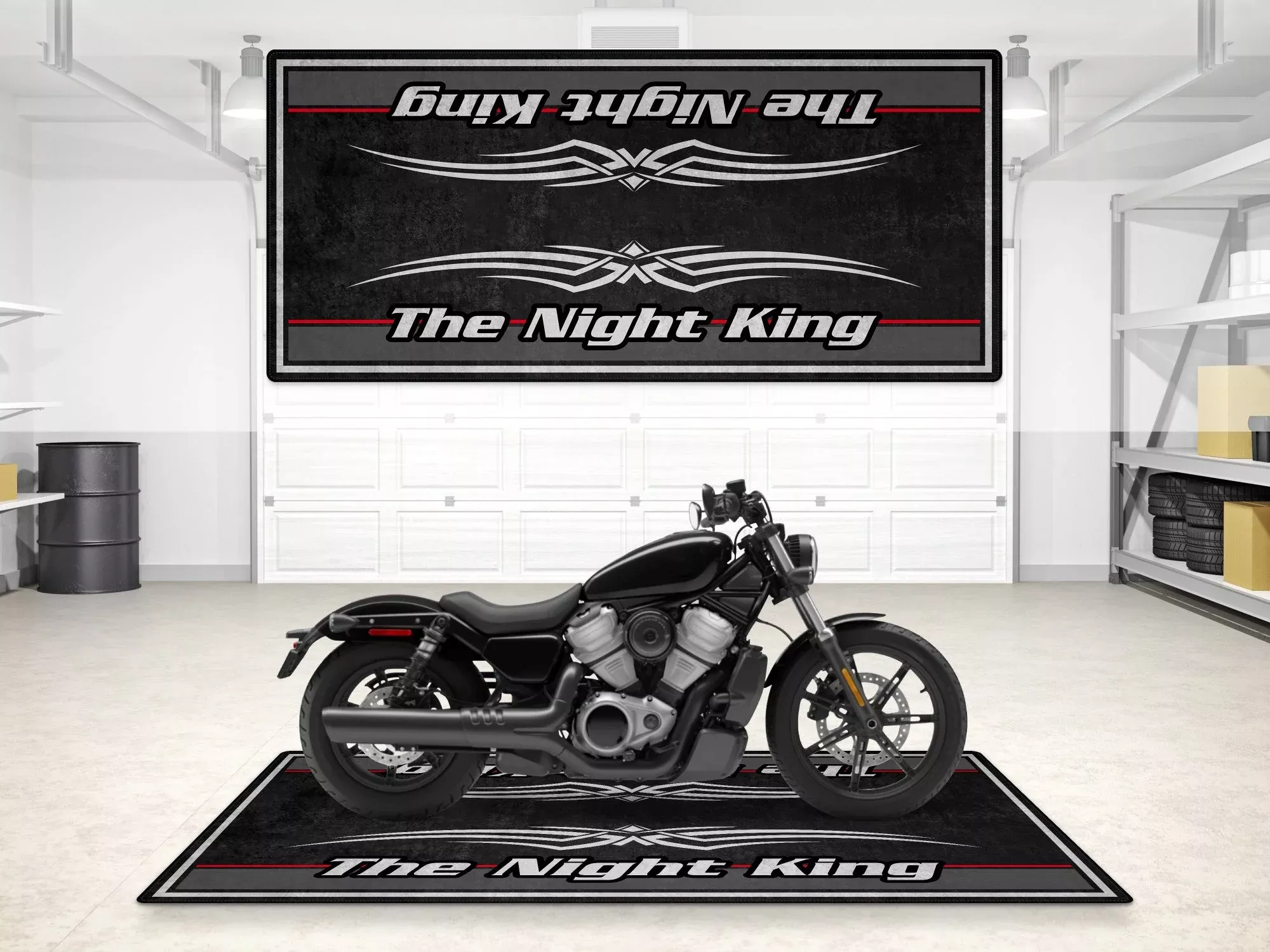 MPM Motorcycle Mat for Cruiser Motorcycle "The Night King" - MM7300