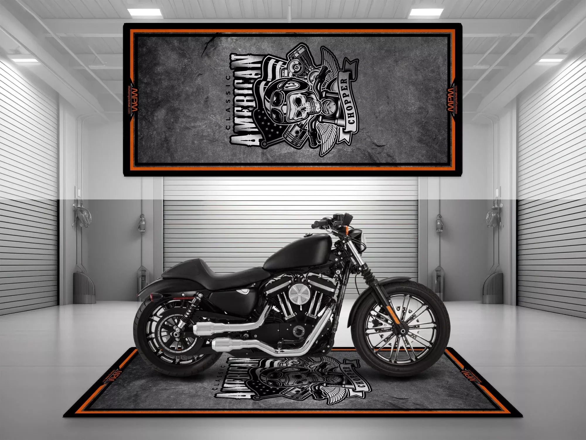 MPM Motorcycle Mat Design for American Chopper Motorcycle - MM7210