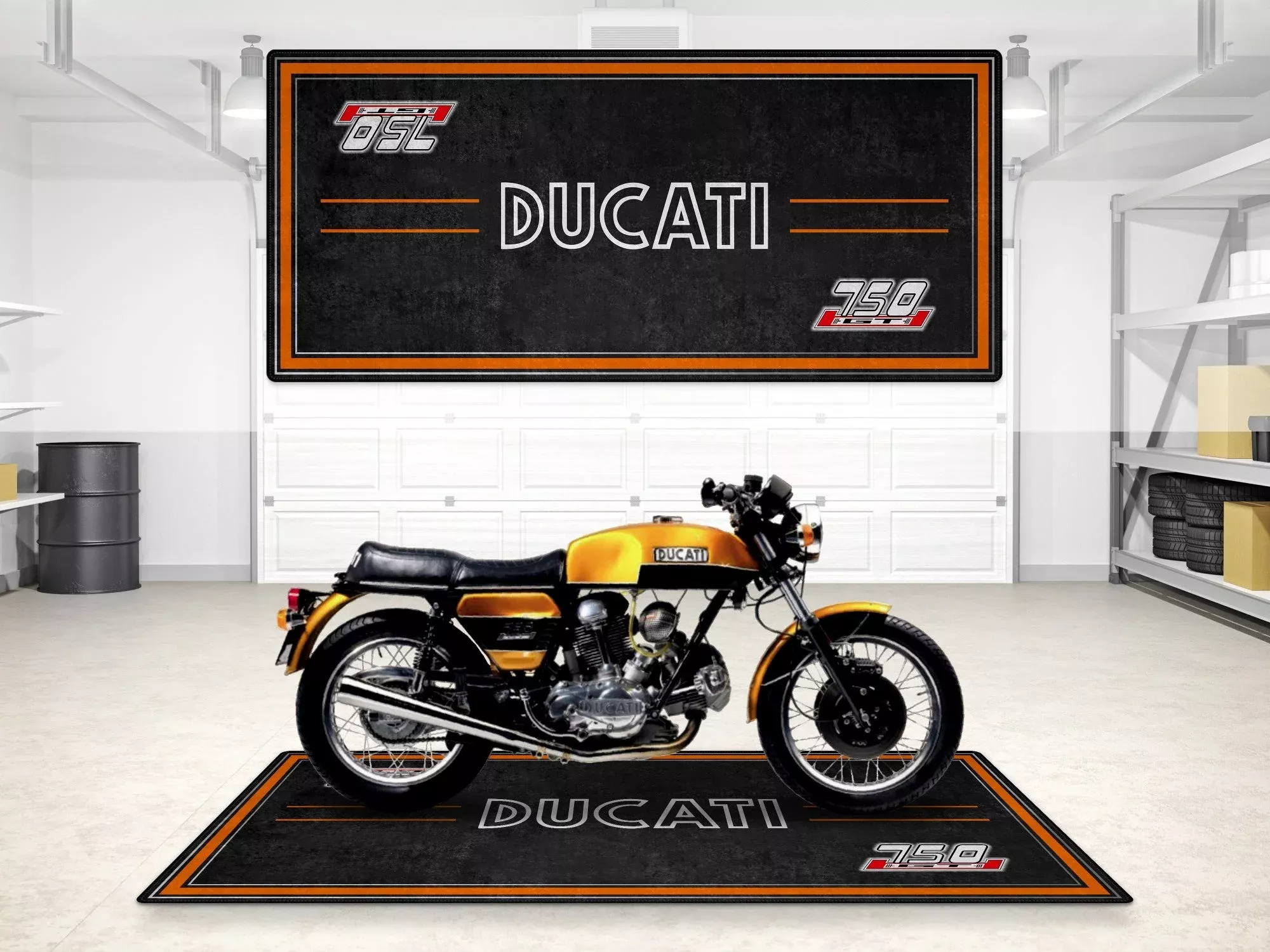 MPM Motorcycle Mat for Ducati 750 GT 1973 - MM7203