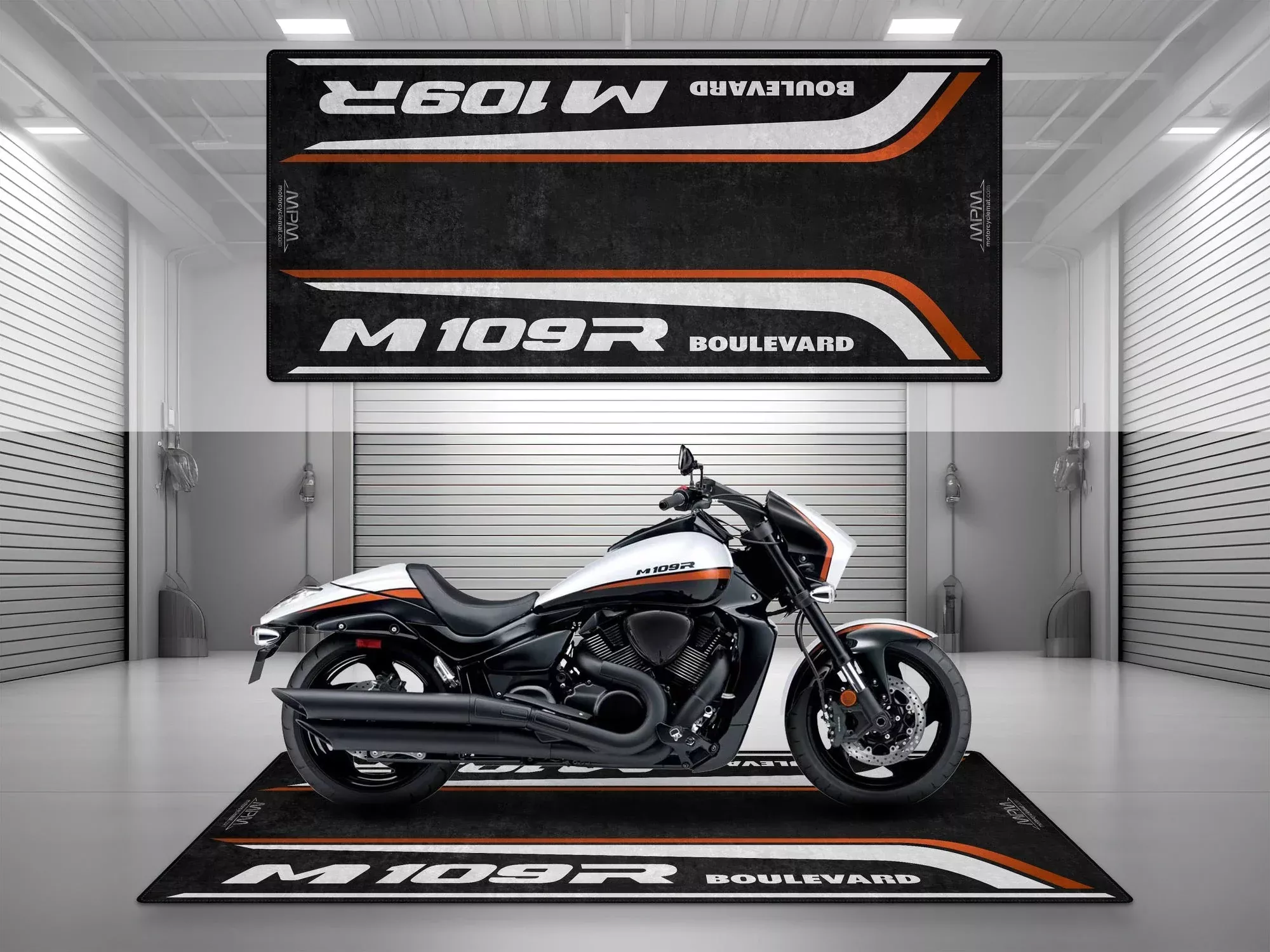 MPM Motorcycle Pit Mat for Suzuki Boulevard M109R — MM7366