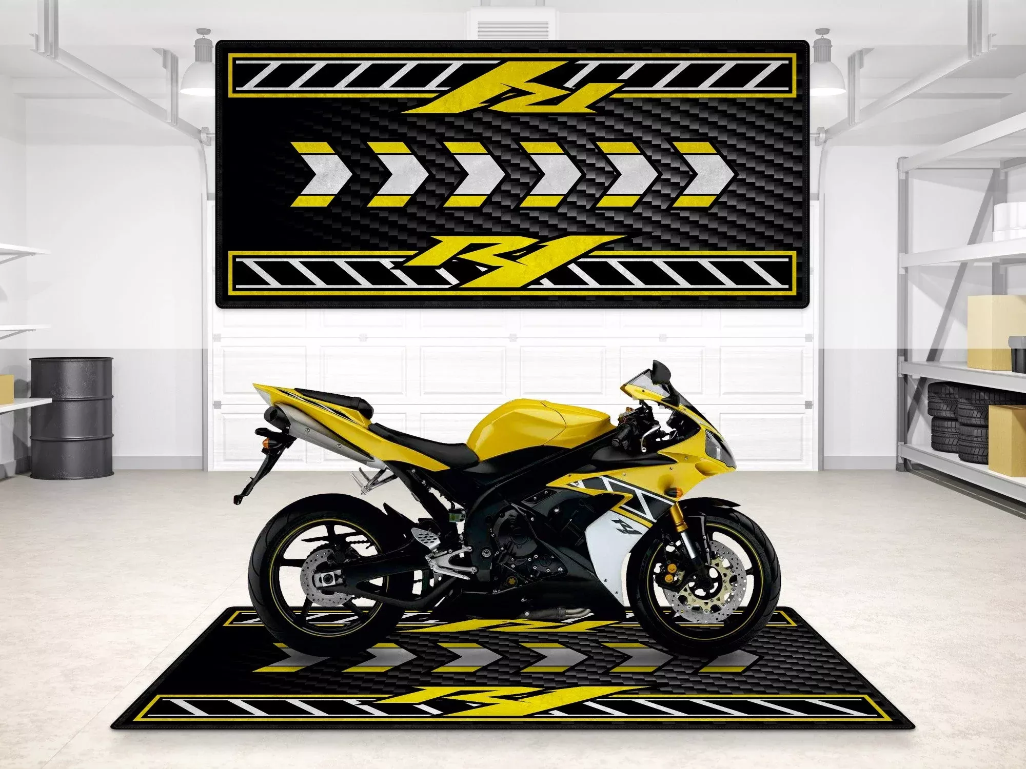 MPM Motorcycle Pit Mat – Yamaha R1 50th Anniversary Edition | MM7472