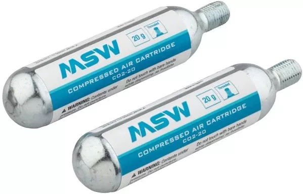 MSW CO2-20 Compressed Air CO2 Cartridge 20g(Sold Individually)
