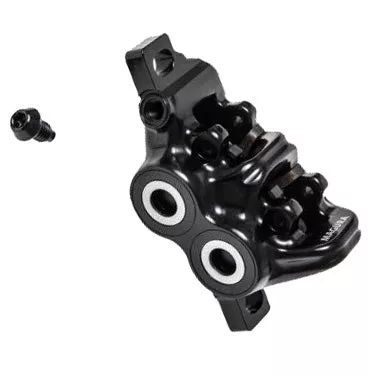 MT5/MT Trail Sport Disc Brake Caliper - Front Rear Post Mount 4-Piston BLK/Silver