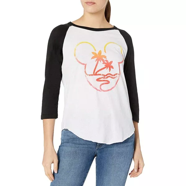 Neff Womens Paradise Mickey Raglan