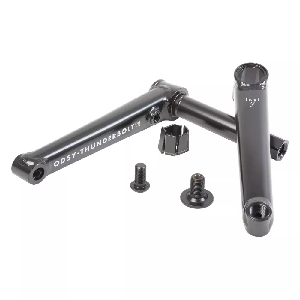 Odyssey Thunderbolt BMX Cranks Rustproof Black