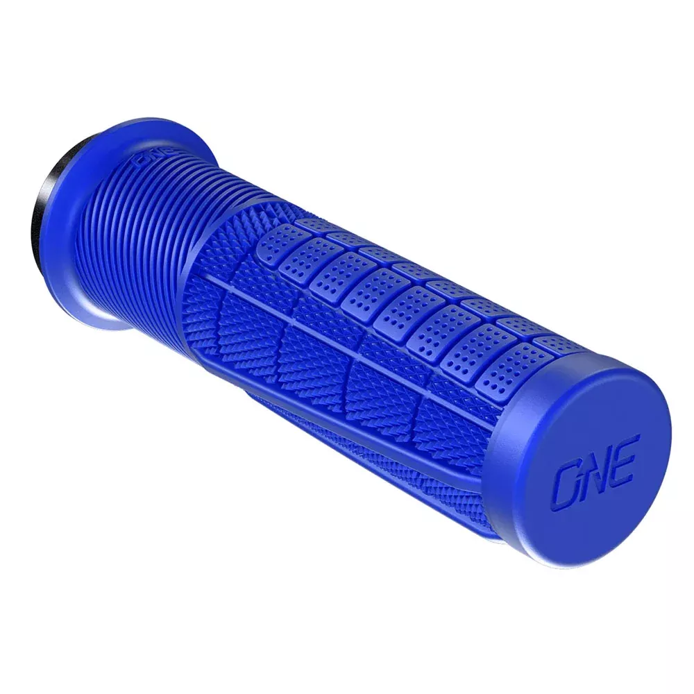 OneUp Components Thick Lock-On Grips Blue