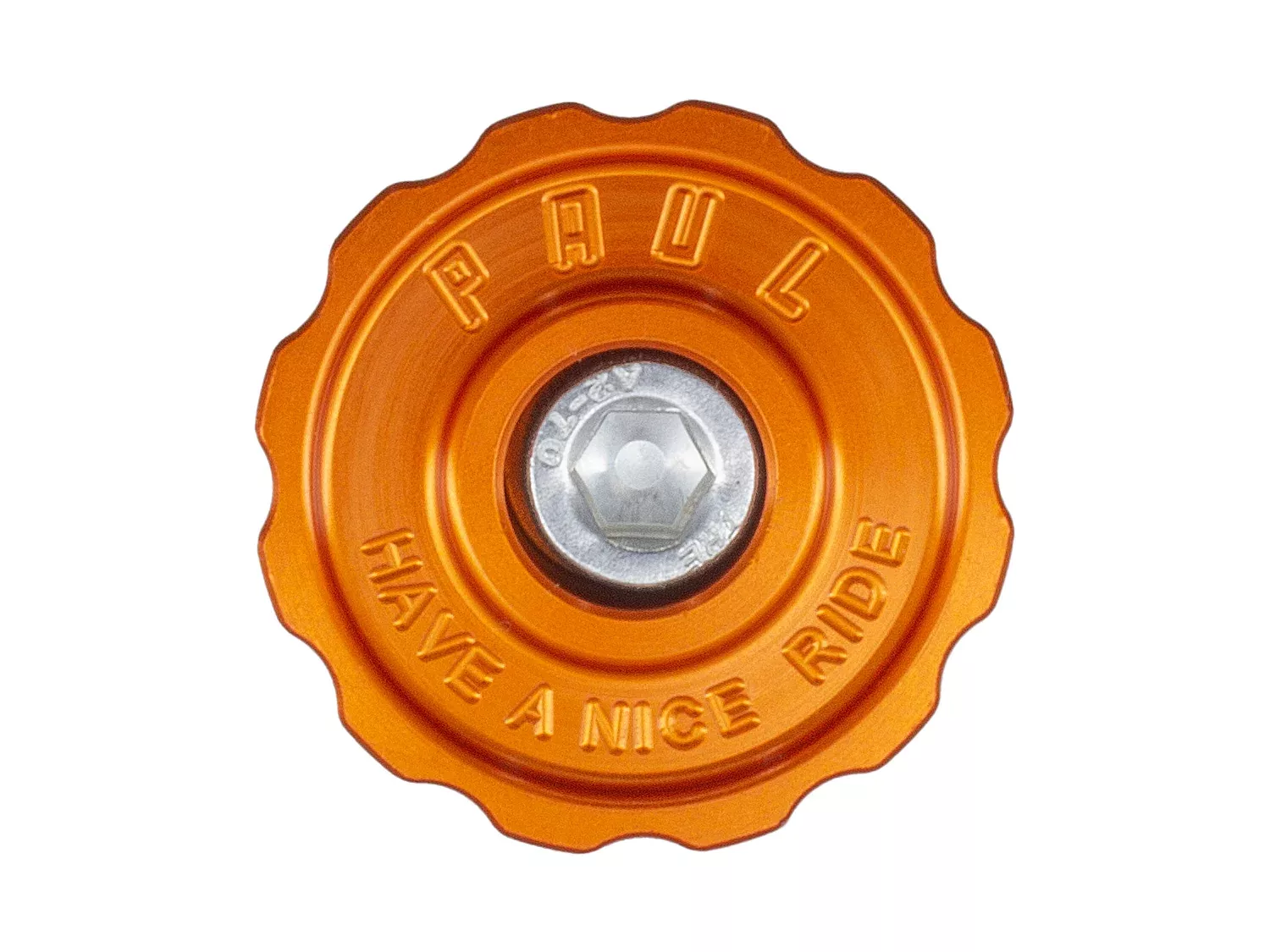 Paul Components Aluminum Top Cap Orange