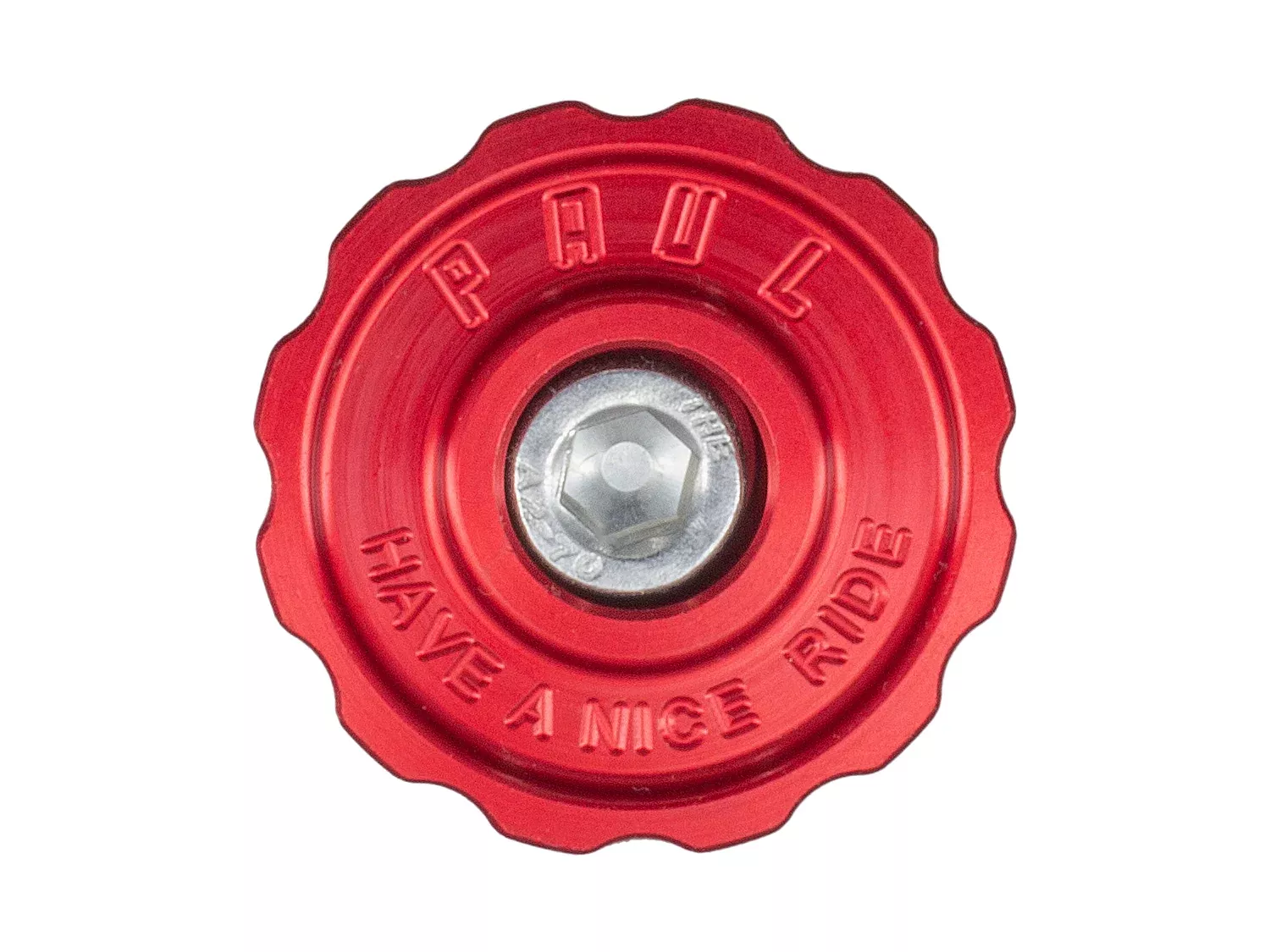Paul Components Aluminum Top Cap Red