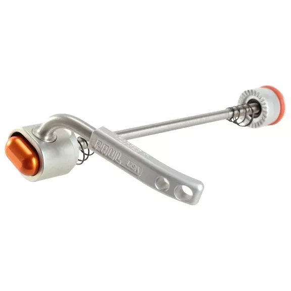 Paul Components Quick Release Skewer 100mm Front Silver w/Orange