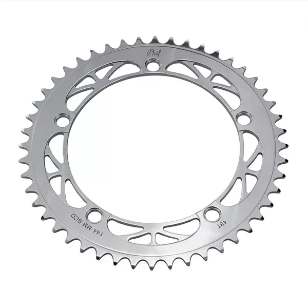 Phil Wood Track Chainring. 46T Silver