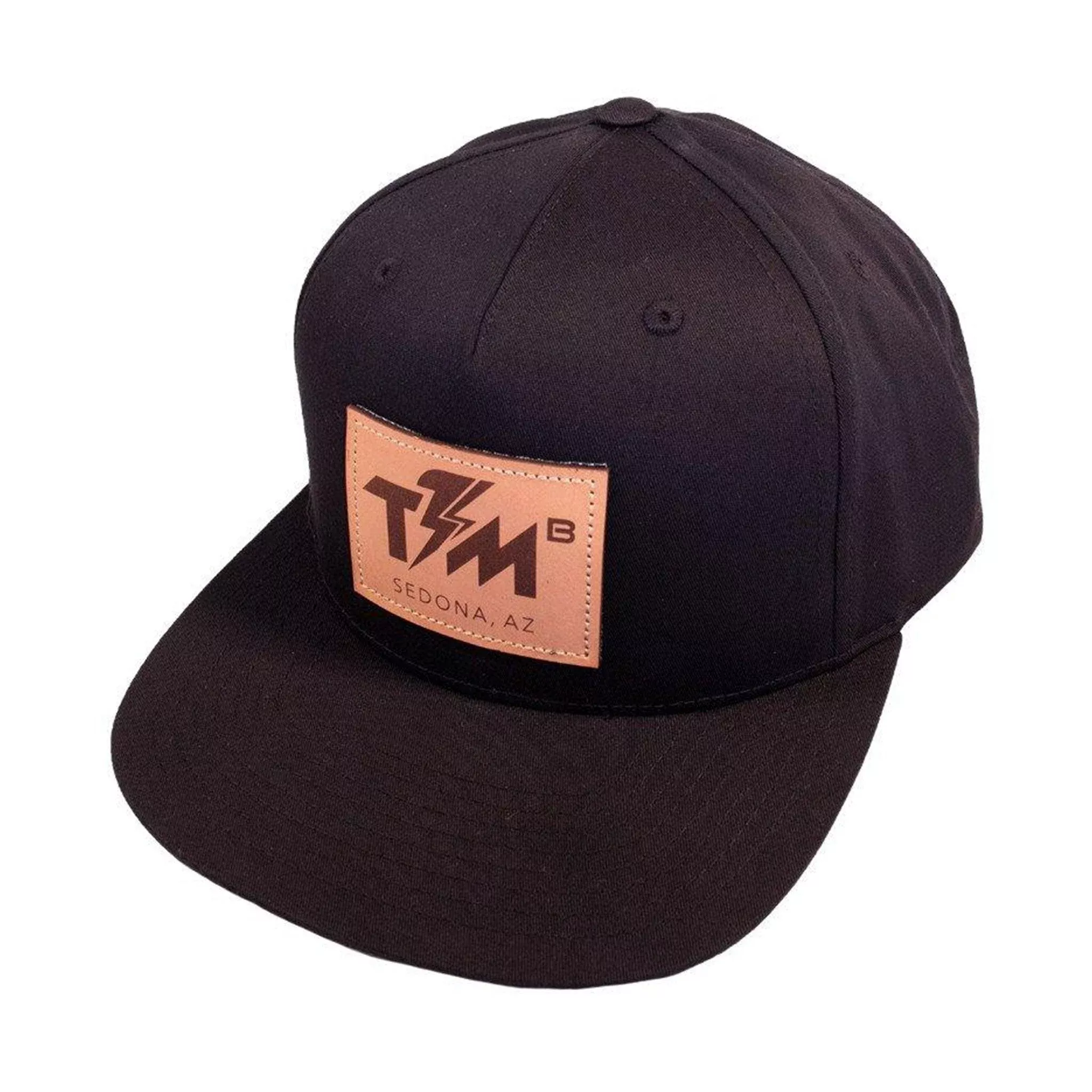 Premium Snapback Hat - Leather Appliqué