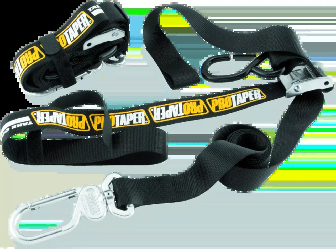 ProTaper 1.5 in. Motorcycle Tie-Down Straps, Black, 1,200 lb