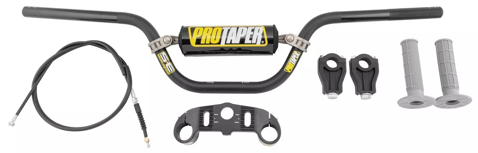 ProTaper Pitbike Control Kit – KLX110 | Black Anodized Aluminum